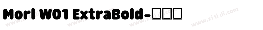 Morl W01 ExtraBold字体转换